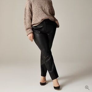 Straight leg Vegan Leather Pants